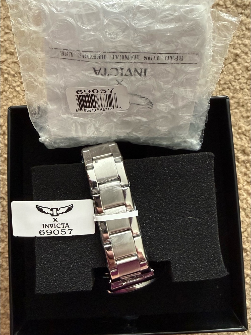 Invicta Women’s Silver Stainless Steel Watch with Cream Dial - Picture 6 of 7